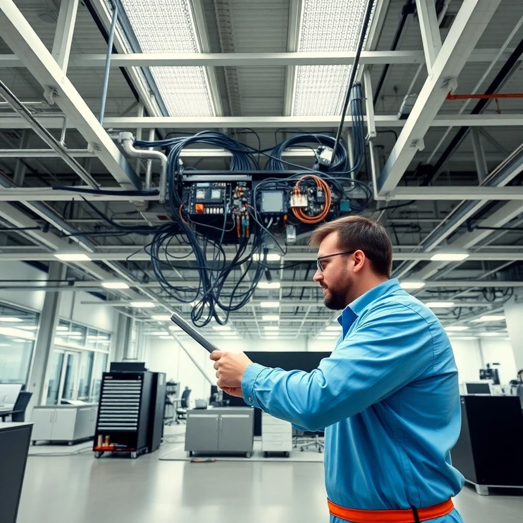 Professionelle Demontage Elektroanlagen in einem Schweizer Bürogebäude