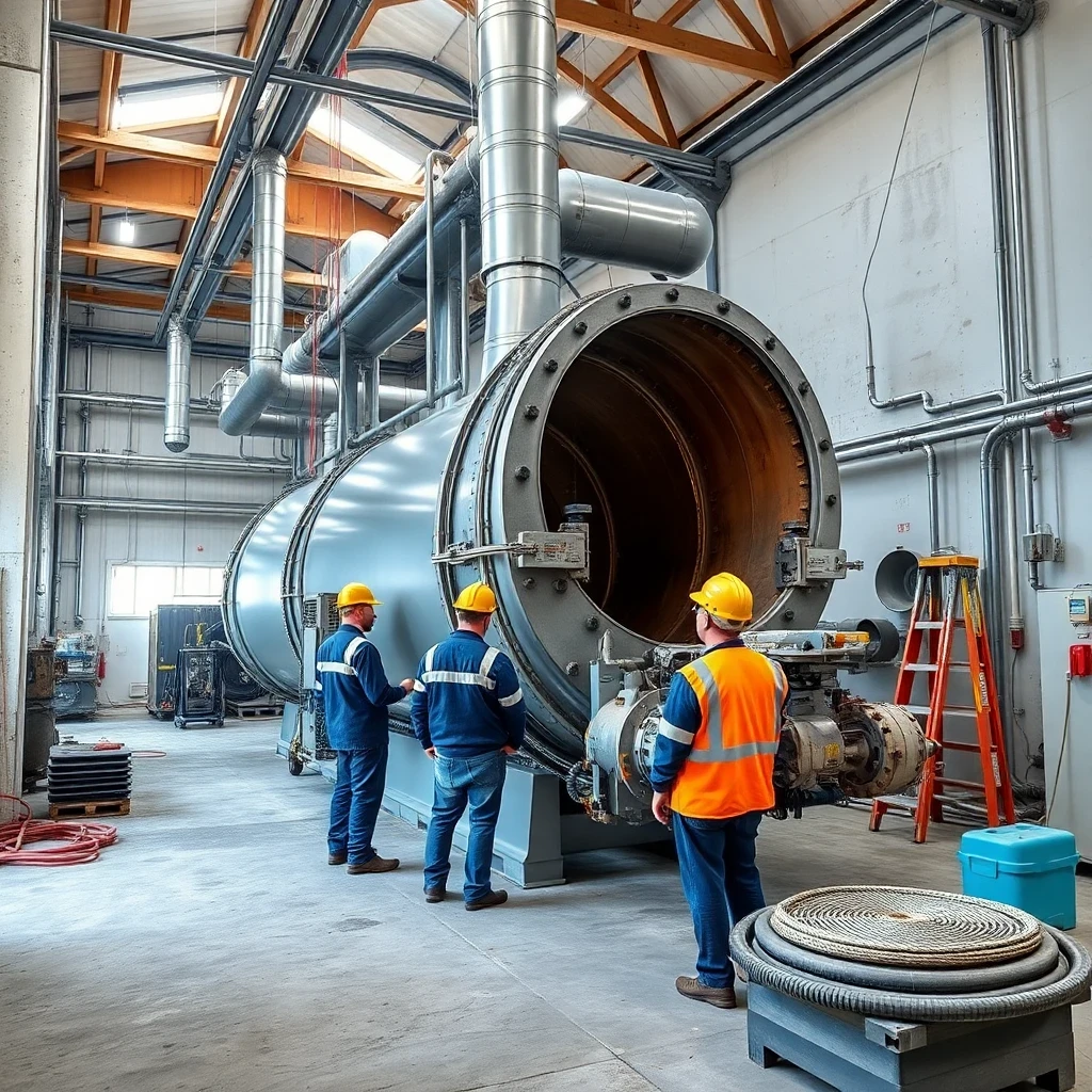 Professionelle Demontage Kessel in einem Schweizer Gewerbeobjekt