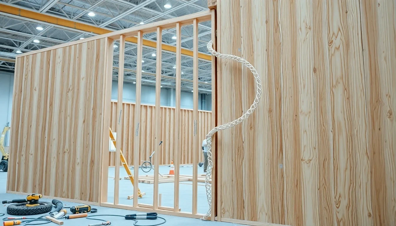 Detailansicht Entkernung Holzwand