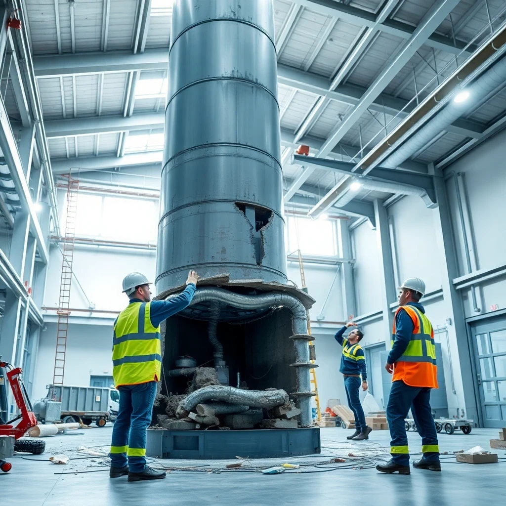 Kamin ausbauen im Gewerbeobjekt durch Best-Rückbau Profis