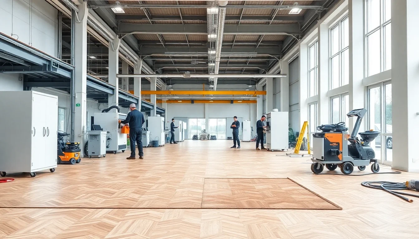 Parkettboden entfernen in Schweizer Gewerbeimmobilie