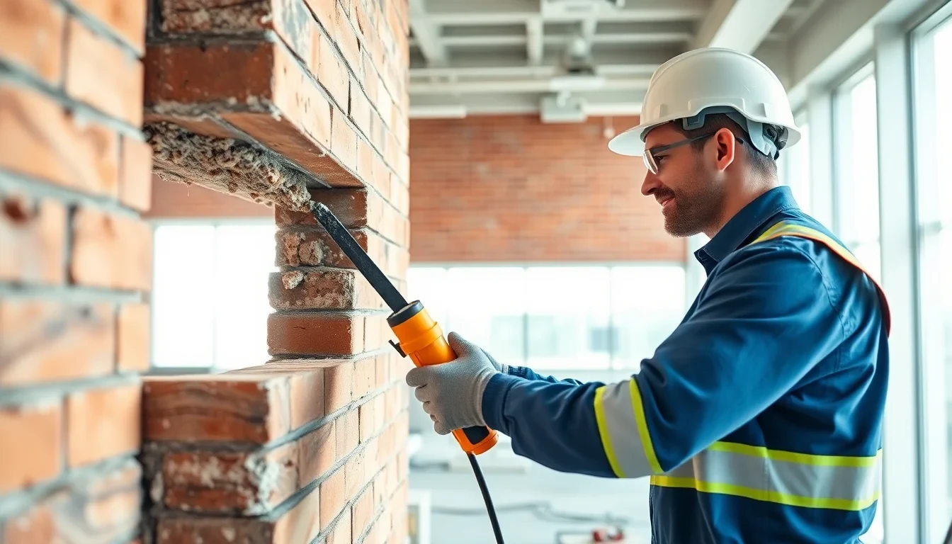Professioneller Rückbau Backsteinwand in einer Schweizer Gewerbeimmobilie