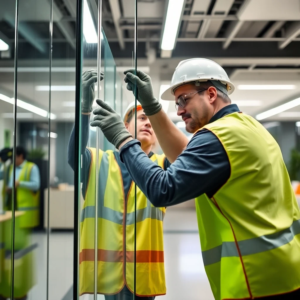 Professioneller Rückbau Verglasungen in einem Schweizer Bürogebäude