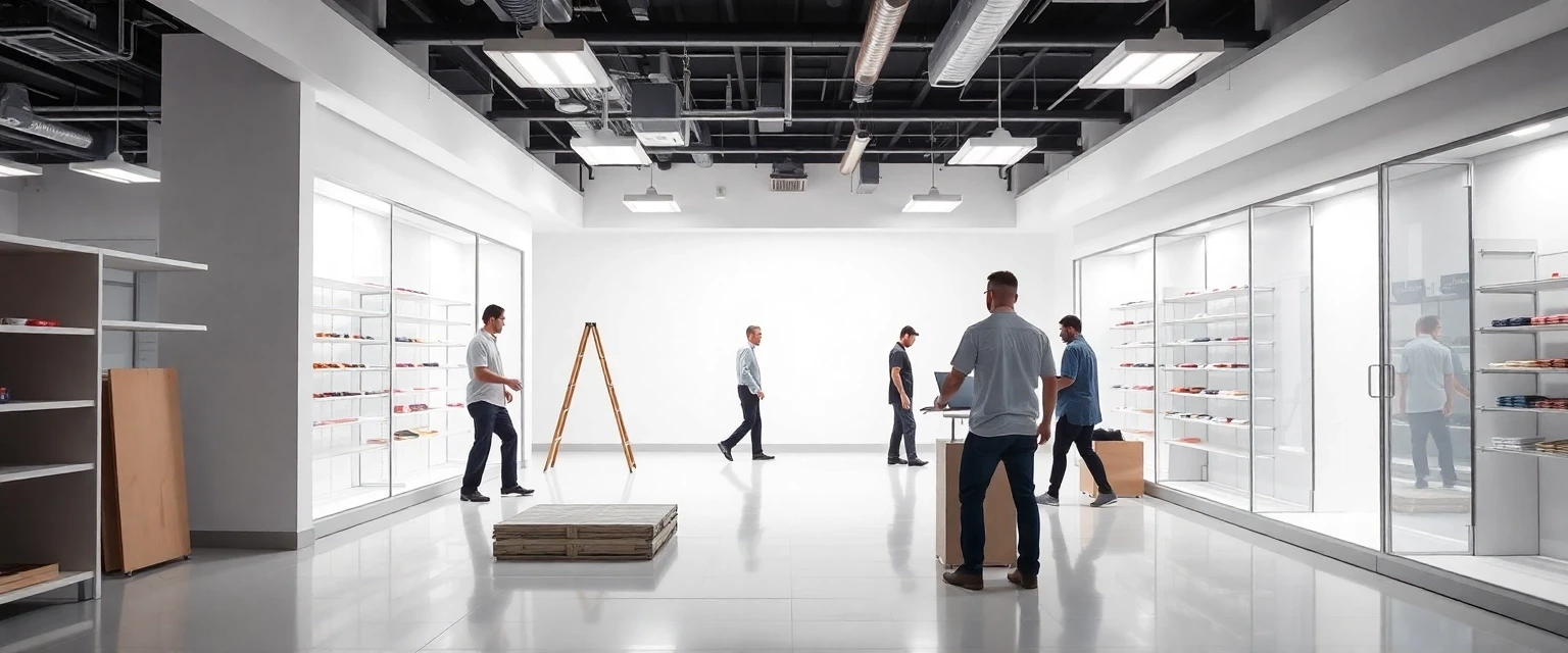 Professioneller Abbau Laden und Rückbau von Gewerbeflächen