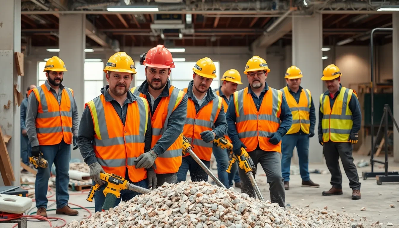 Best-Rückbau Management Team bei der Arbeit