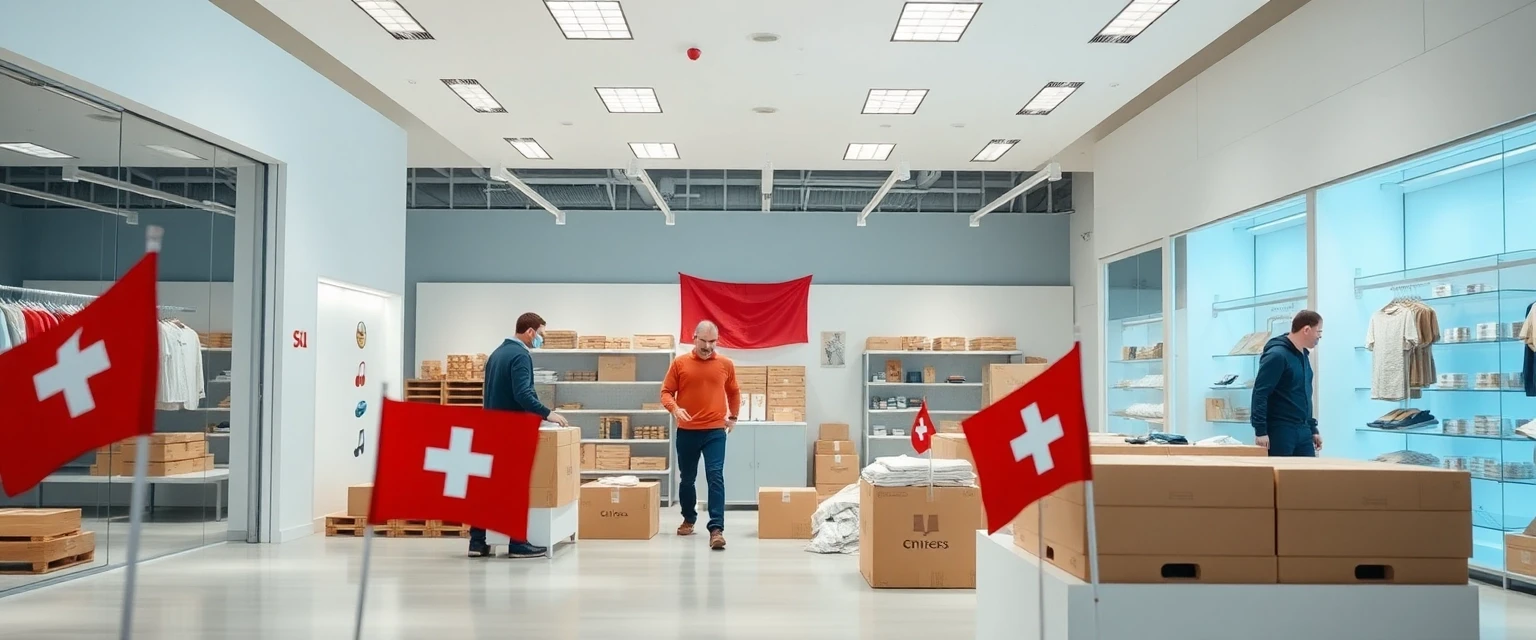 Professioneller Abbau einer Ladenfläche in der Schweiz