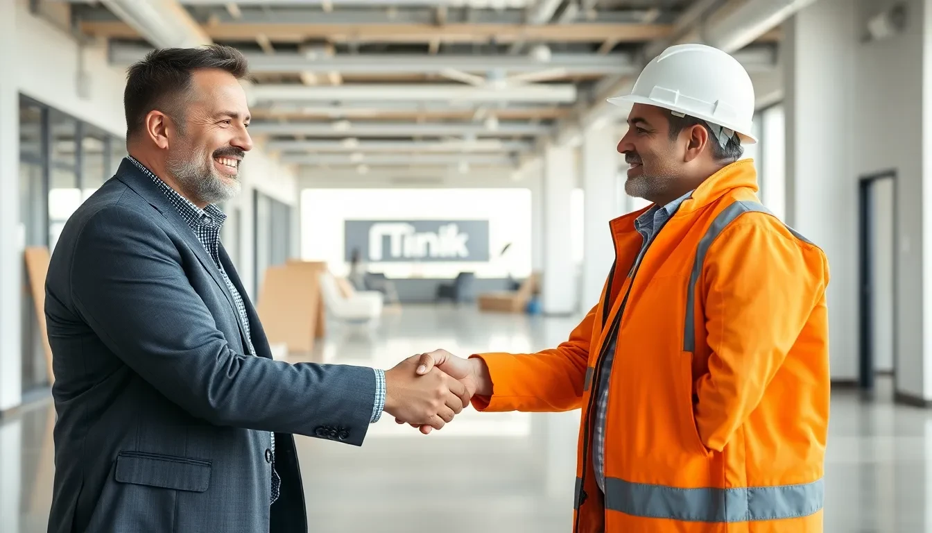 Zufriedener Immobilienmanager nach erfolgreichem Rückbau