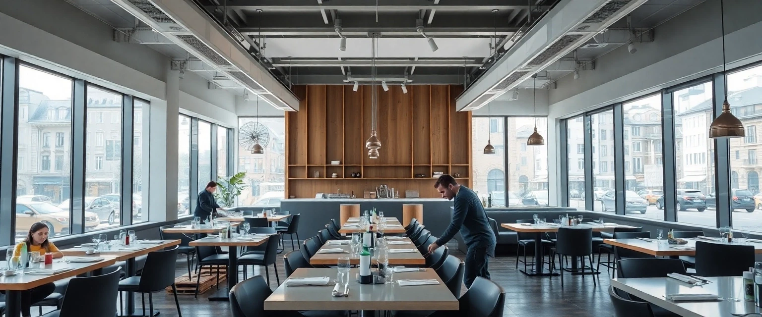 Professioneller Abbau eines Restaurants in der Schweiz