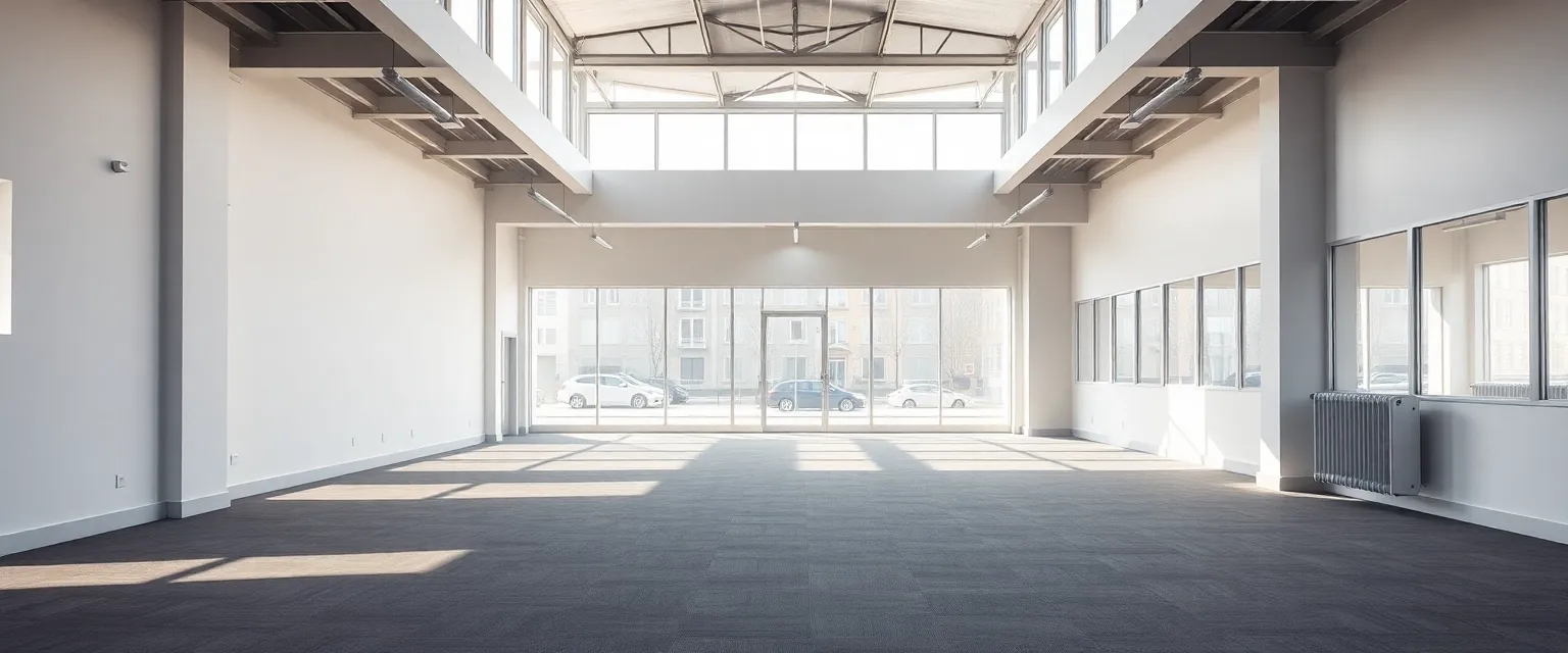 Professionell geräumte Gewerbefläche in der Schweiz