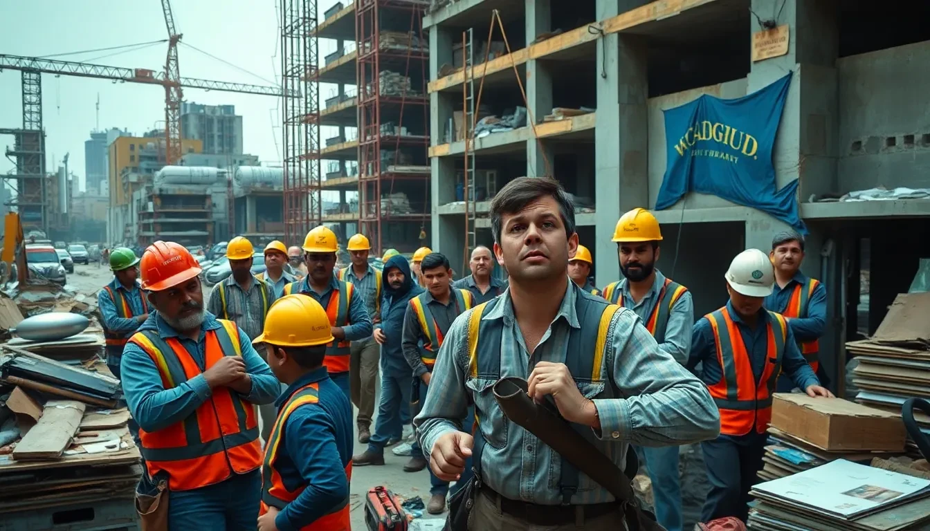 Unkoordinierte Baustelle mit vielen Anbietern