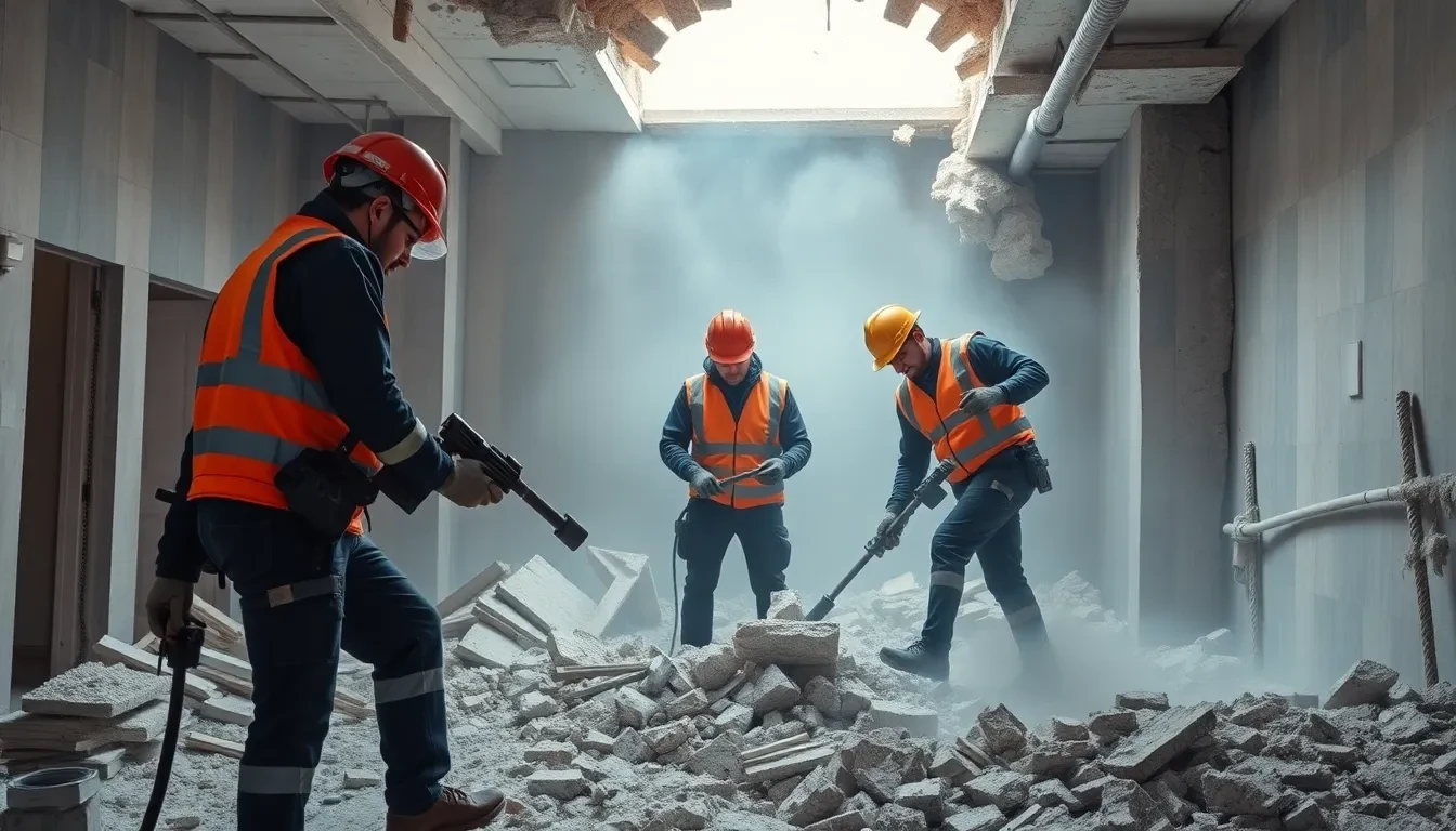 Best-Rückbau Team bei der Arbeit