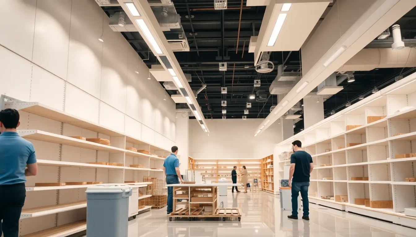 Ladenrückbau und Shop-Demontage