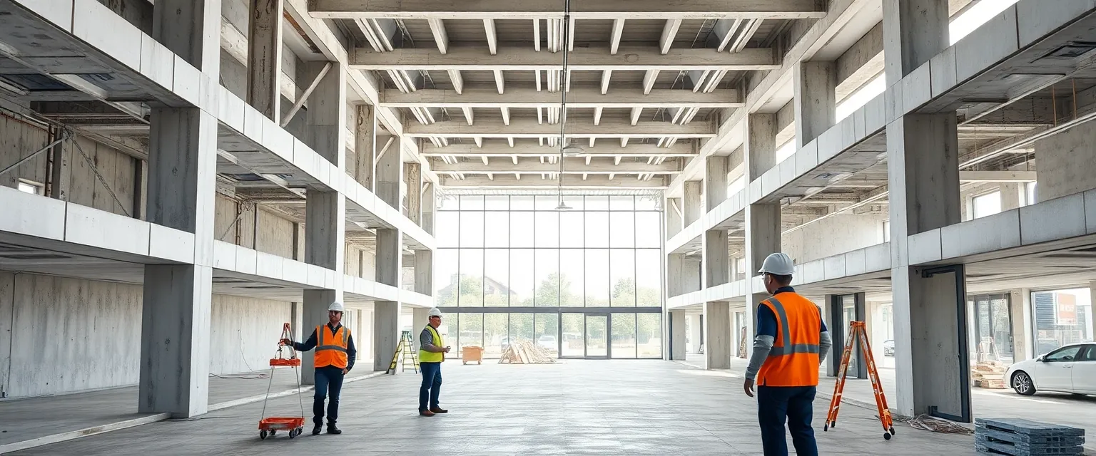 Professioneller Rückbau einer Gewerbefläche bis zum Rohbauzustand in der Schweiz