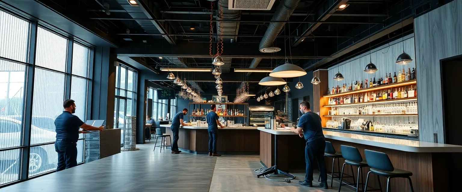 Professionelle Demontage einer Bar in der Schweiz