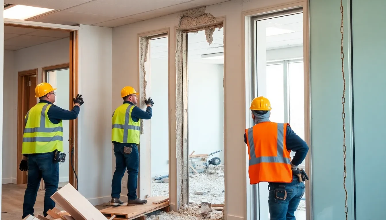 Best-Rückbau Team bei der Büro-Demontage