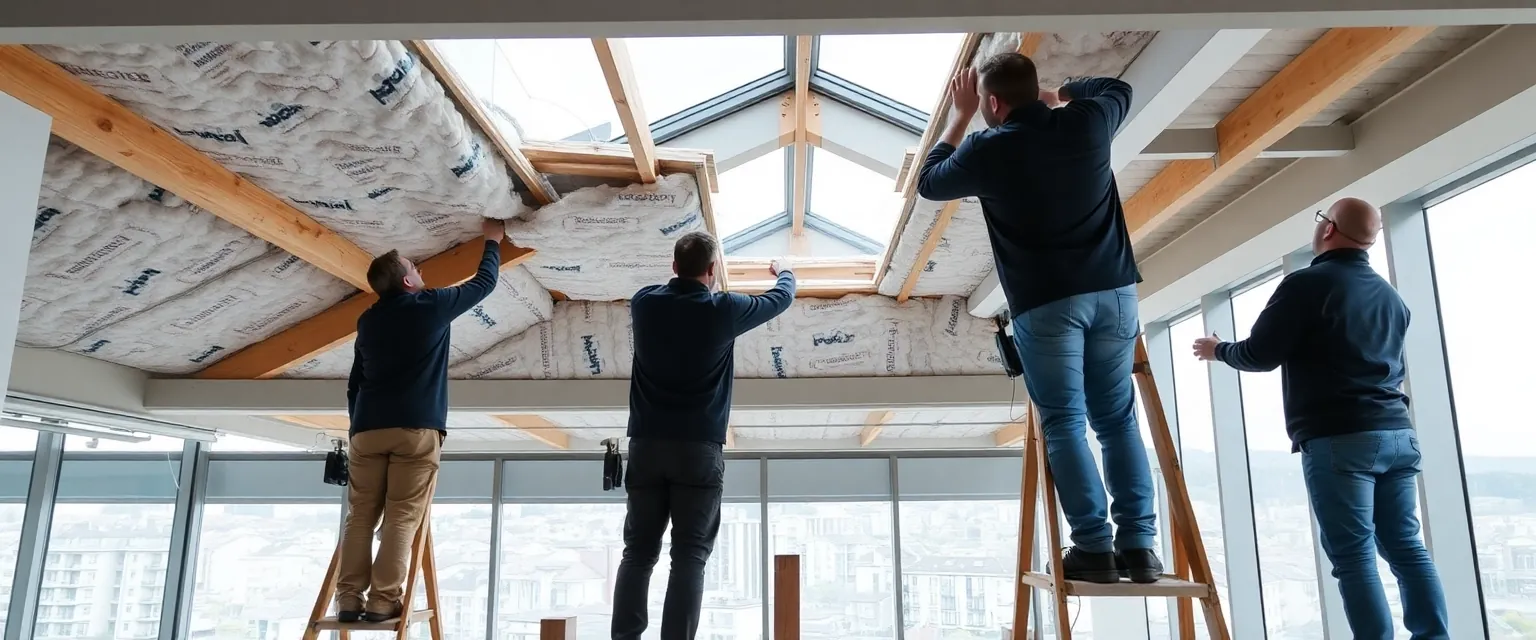 Professionelle Demontage von Dachausbauten in einem Schweizer Gewerbegebäude