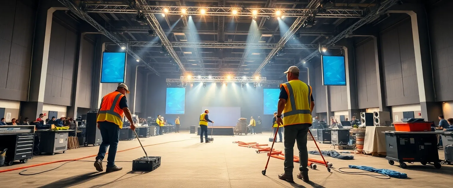 Effiziente Demontage einer Eventlocation in der Schweiz