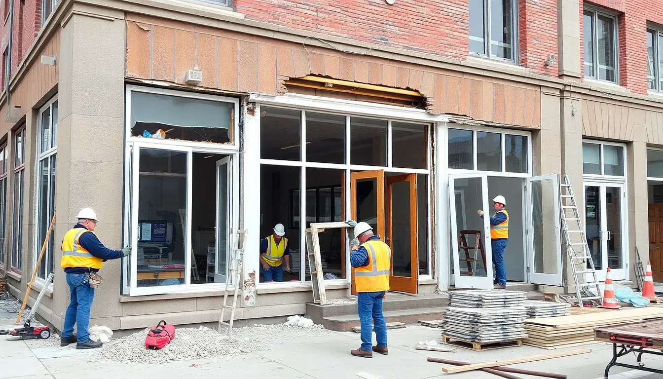 Entfernung von Fenstern und Türen