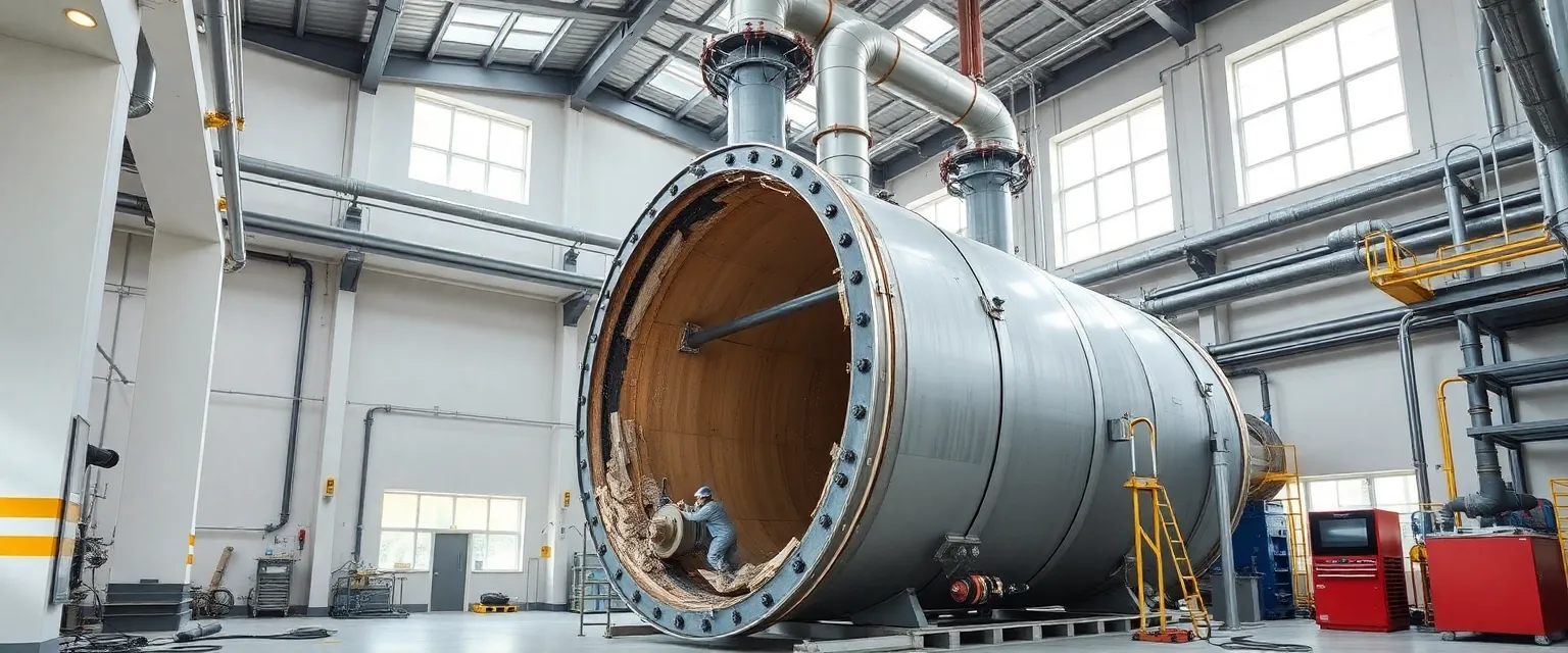 Professionelle Demontage eines Industriekessels in der Schweiz