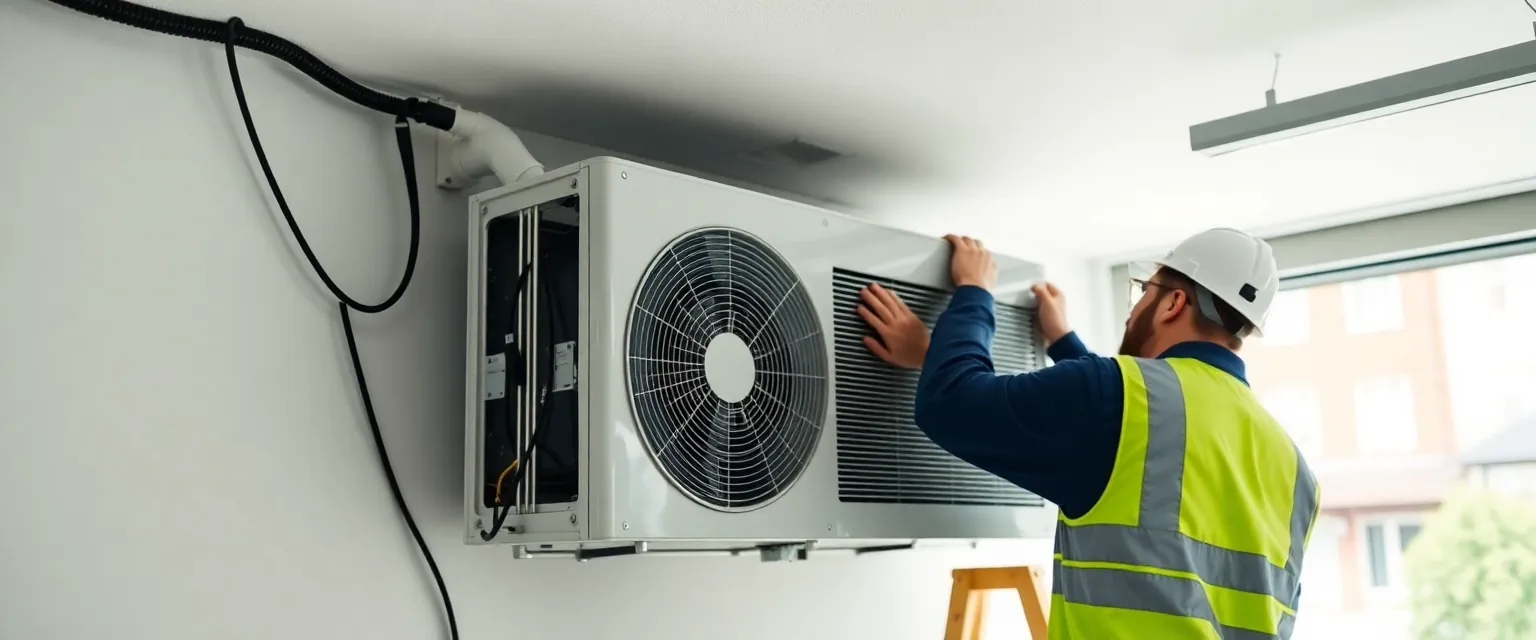 Professionelle Demontage einer Klimaanlage in einem Schweizer Gewerbeobjekt