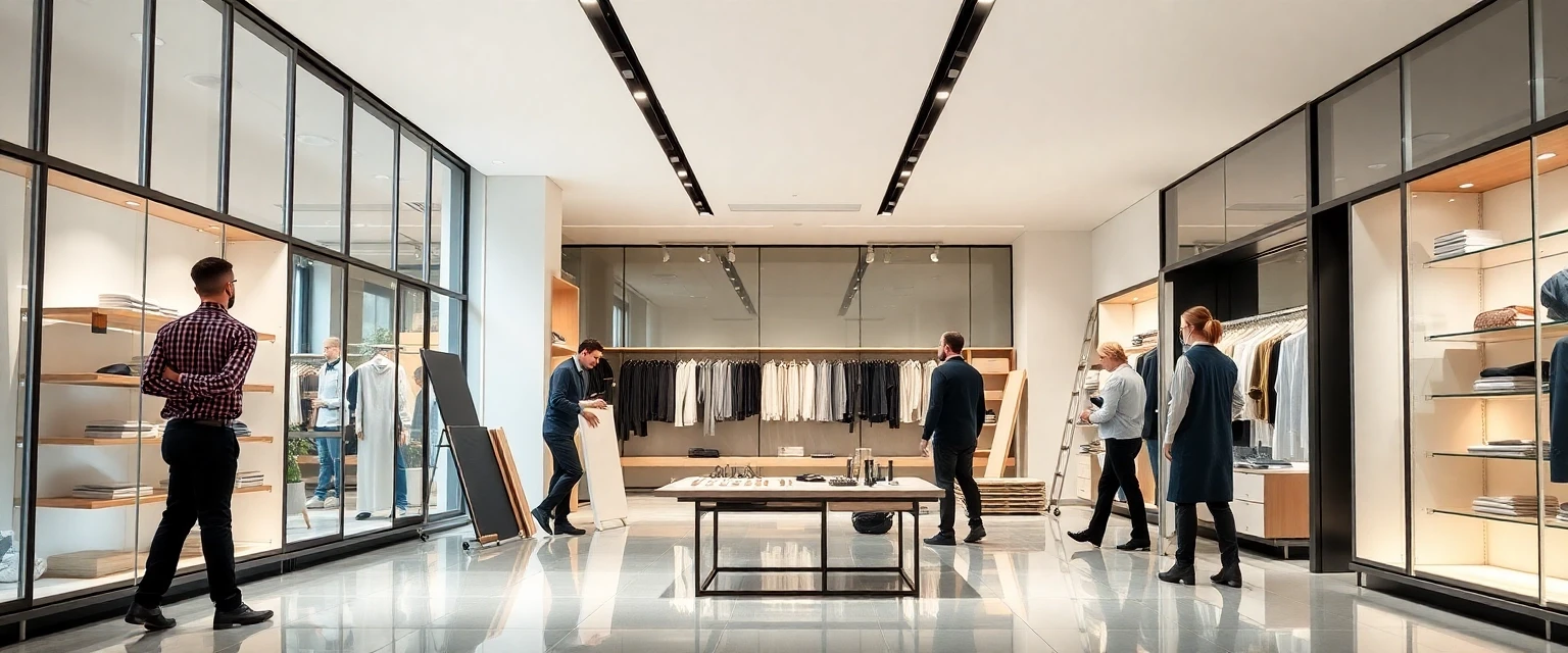 Professionelle Demontage eines Ladens in der Schweiz