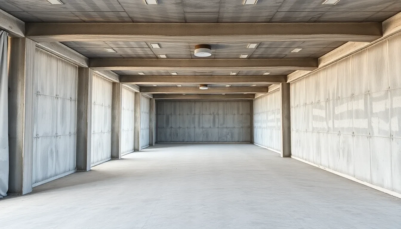 Professionell demontiertes Ladenlokal im Rohbauzustand