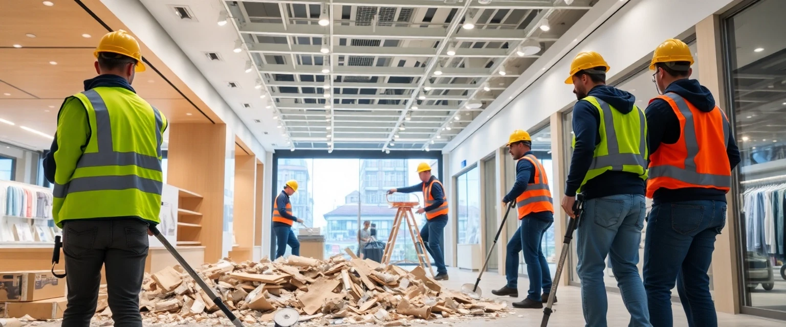 Professionelle Demontage eines Ladenlokals in der Schweiz