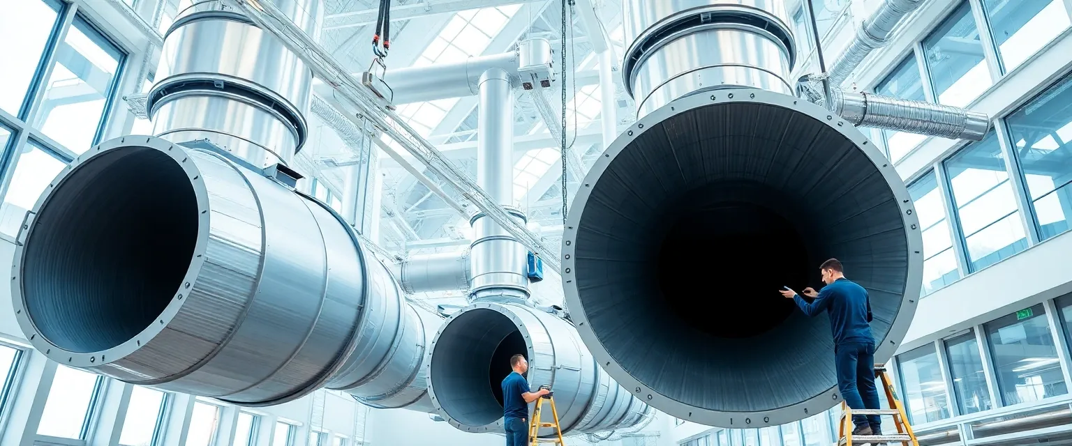 Professionelle Demontage von Lüftungssystemen in einem Schweizer Gewerbegebäude