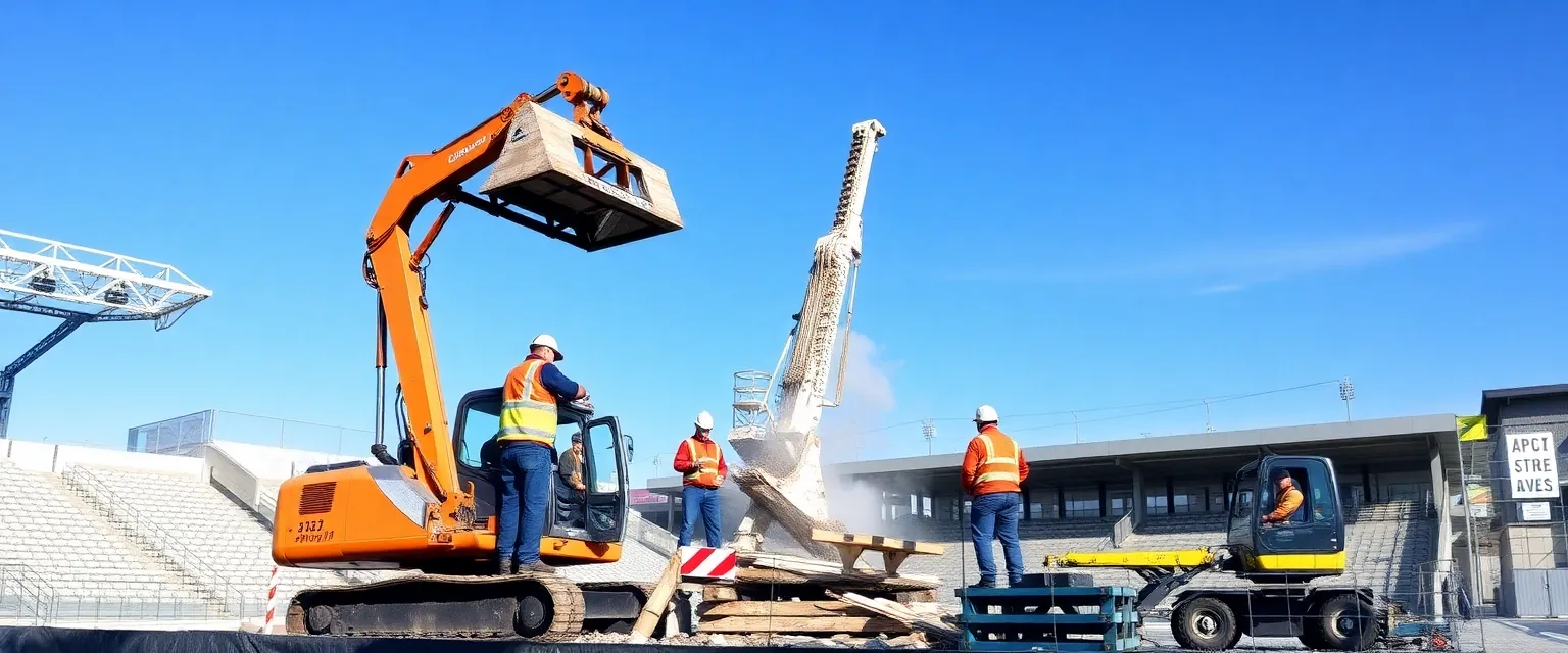 Professionelle Demontage einer Sportanlage in der Schweiz