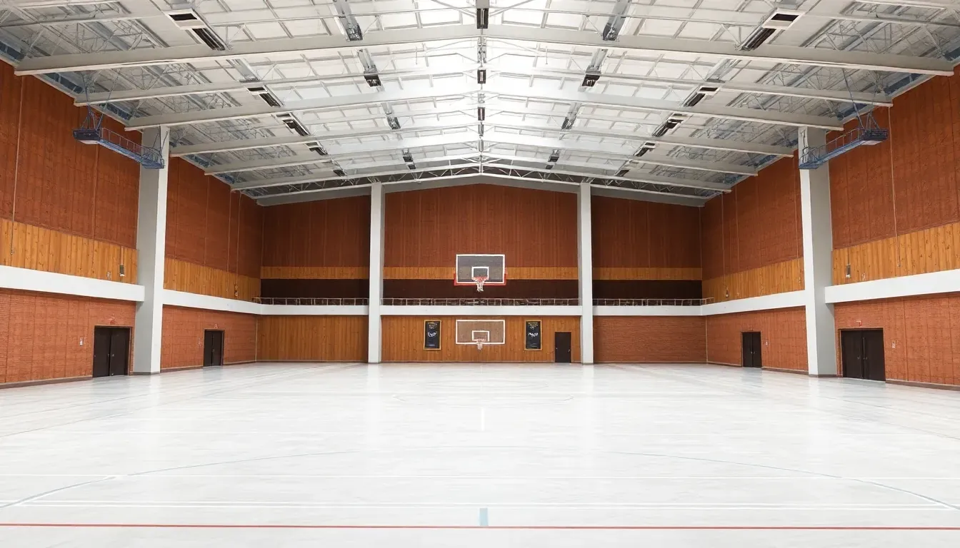 Fertig demontierte Sportanlage, bereit für die Neunutzung