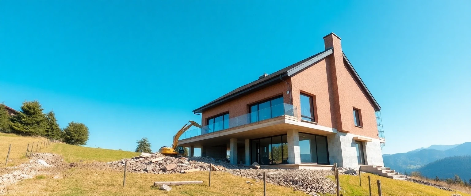 Professionelle Demontage einer Villa in der Schweiz