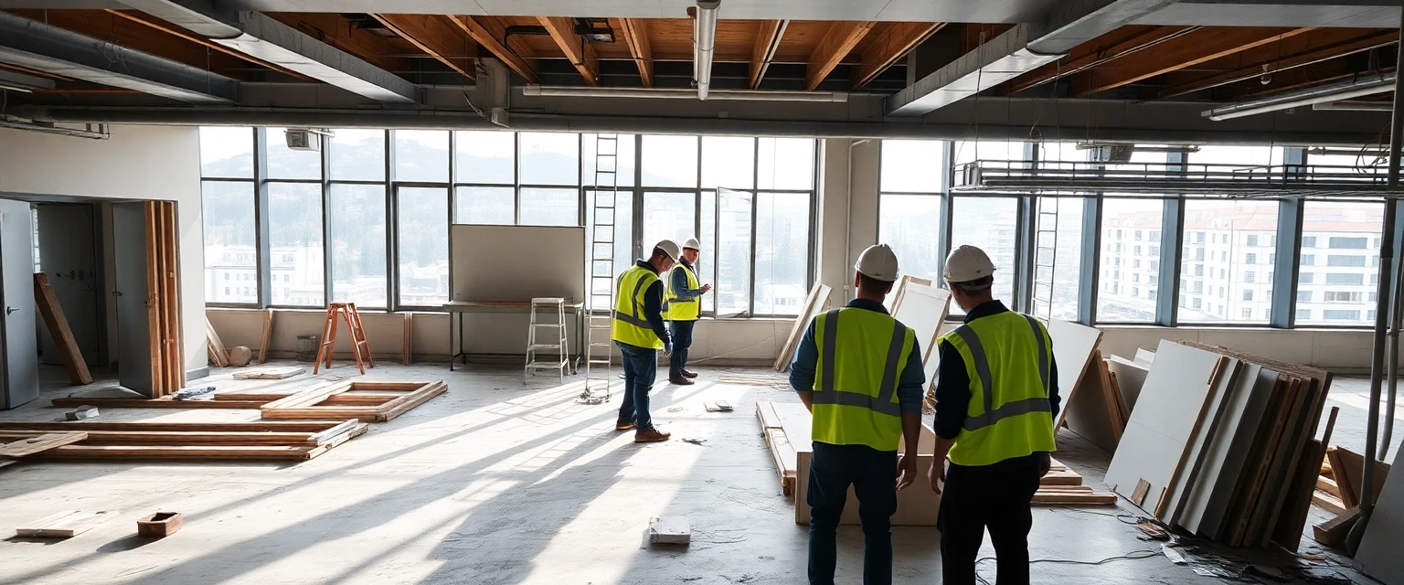 Professionelle Demontagearbeiten in einer Schweizer Gewerbefläche