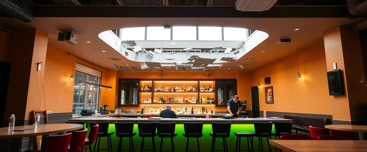 Entkernung einer Bar in der Schweiz