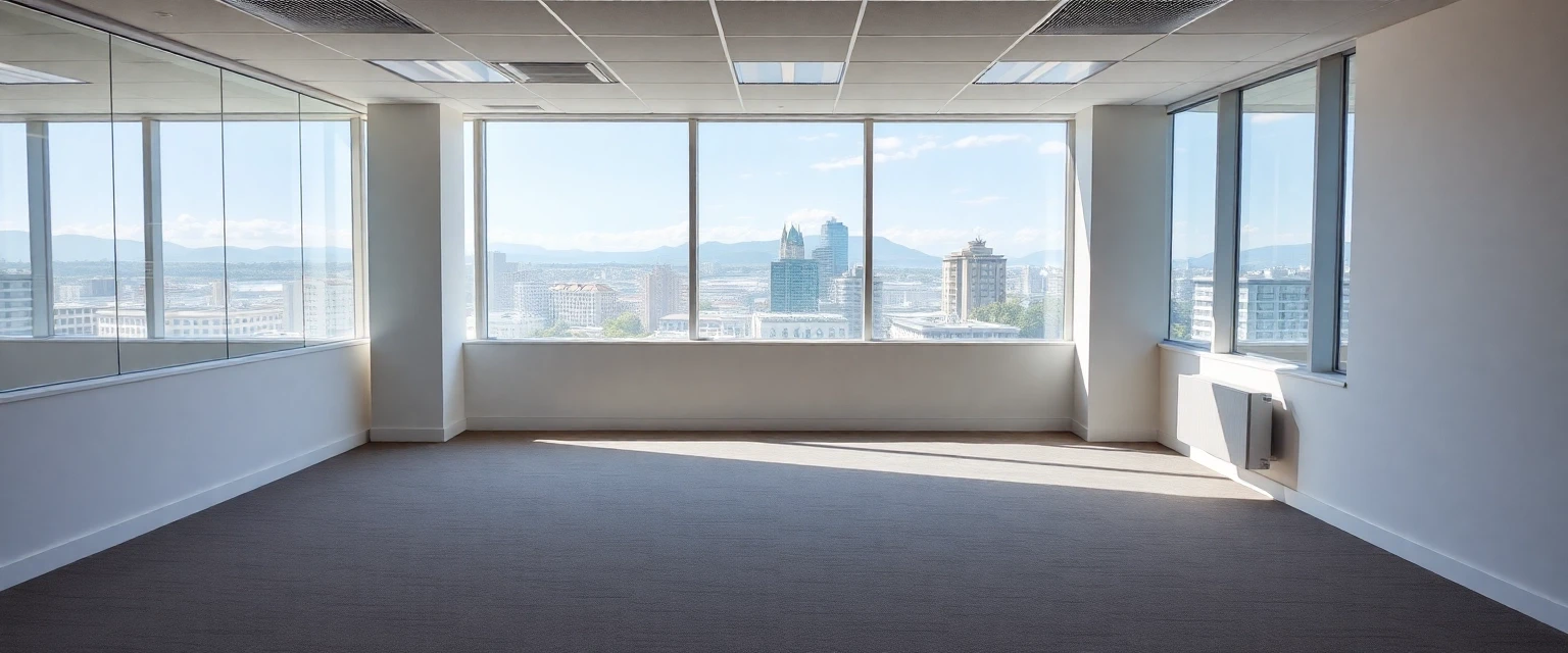 Entkernung von Büroräumlichkeiten in einer modernen Schweizer Stadt