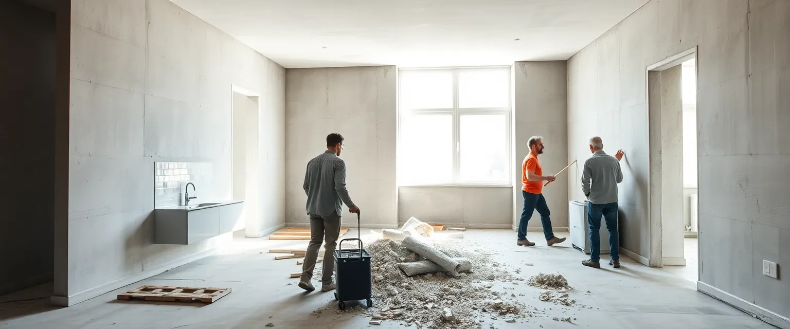 Entkernung einer Wohnung in der Schweiz
