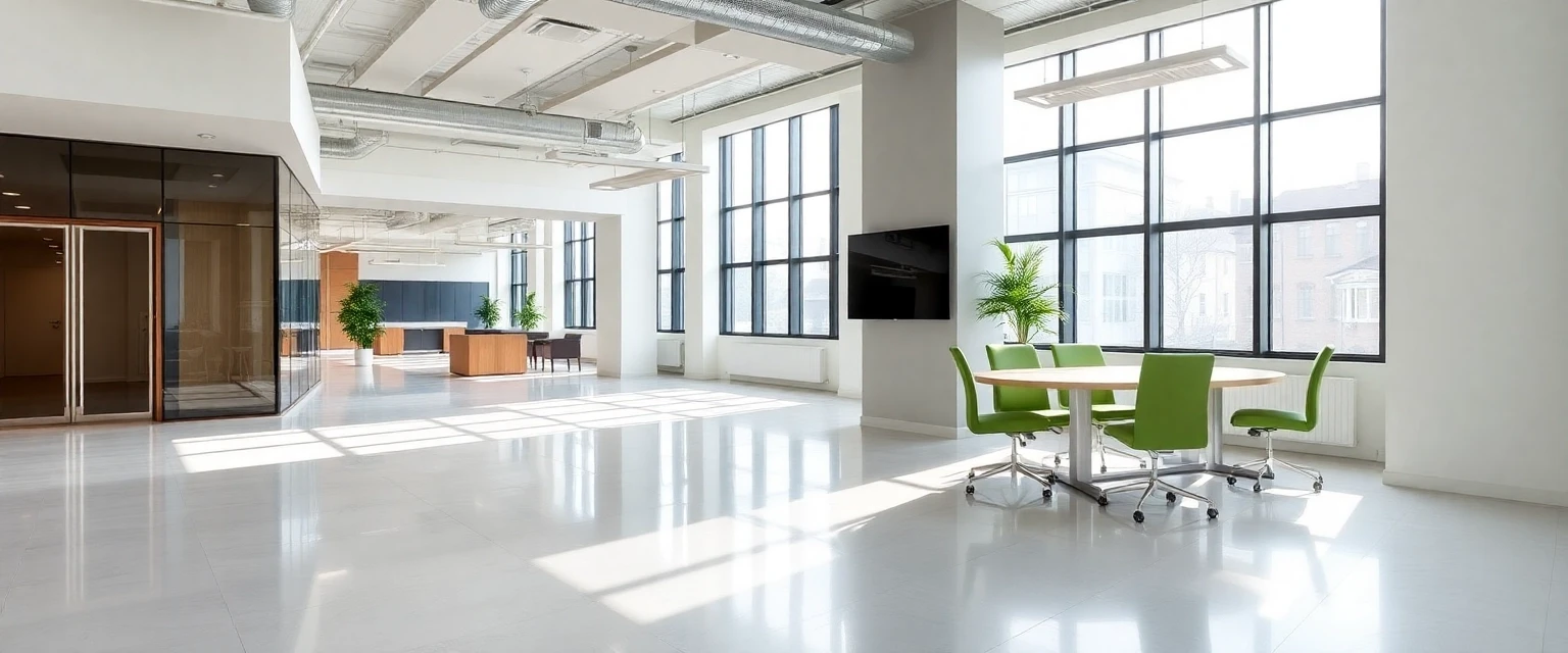 Professionell entkernte Gewerbefläche, bereit für den Umbau