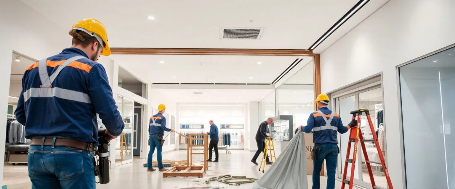 Entkernung eines Ladenlokals in der Schweiz