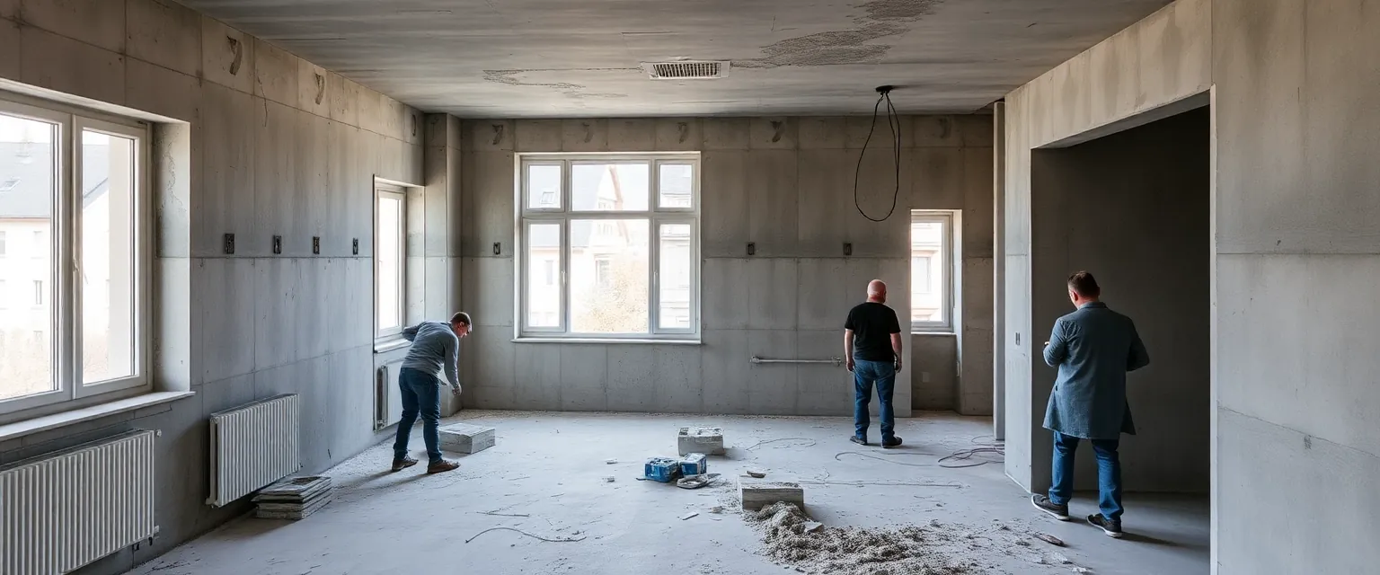 Professionelle Entkernung einer Wohnung in der Schweiz