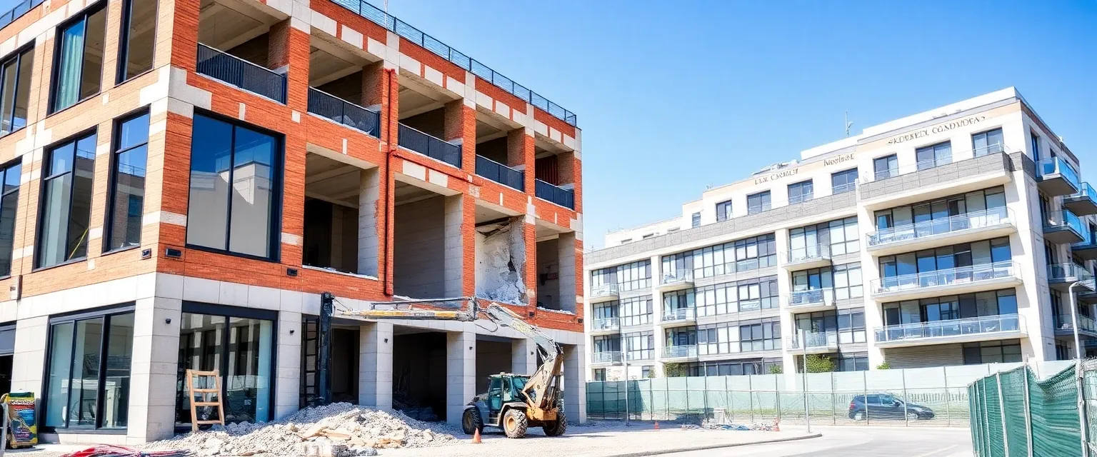 Professioneller Rückbau eines Gewerbegebäudes in der Schweiz