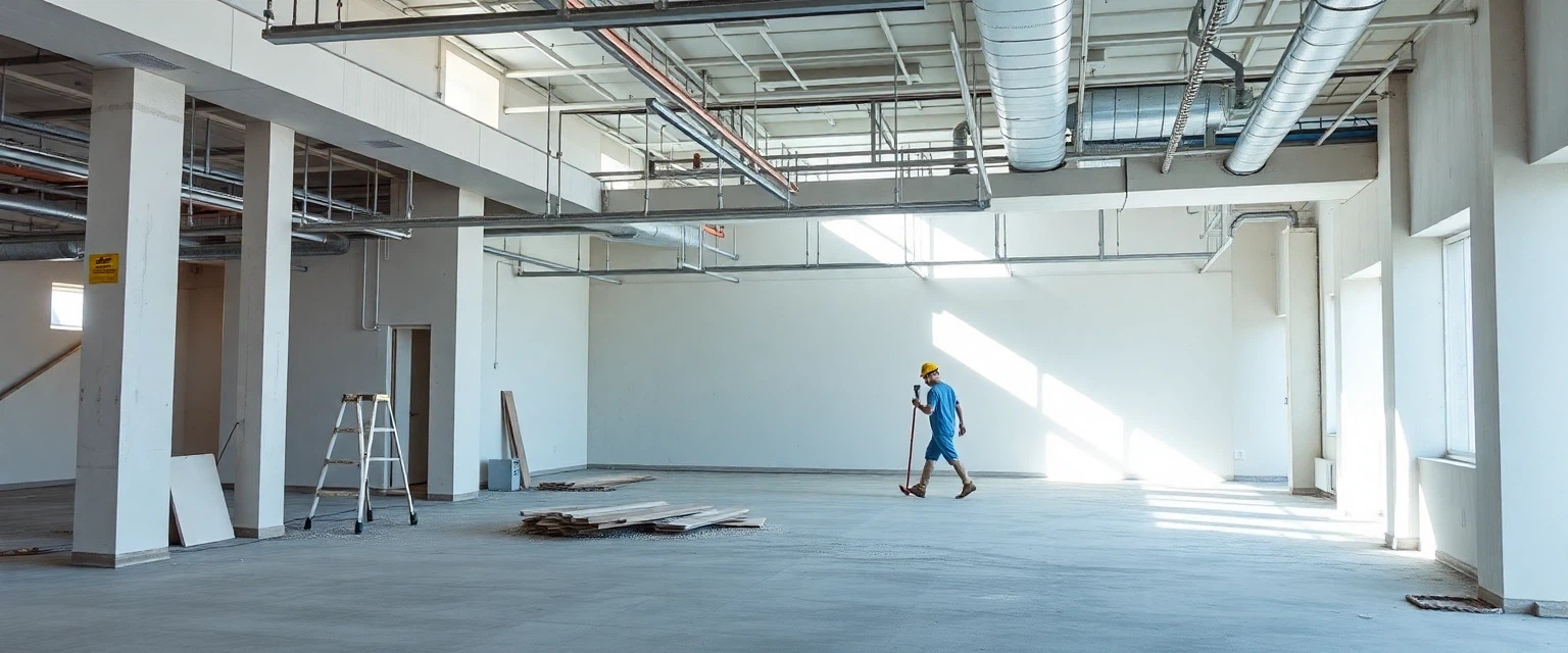 Professioneller Innenabbruch in einem modernen Schweizer Gewerbeobjekt