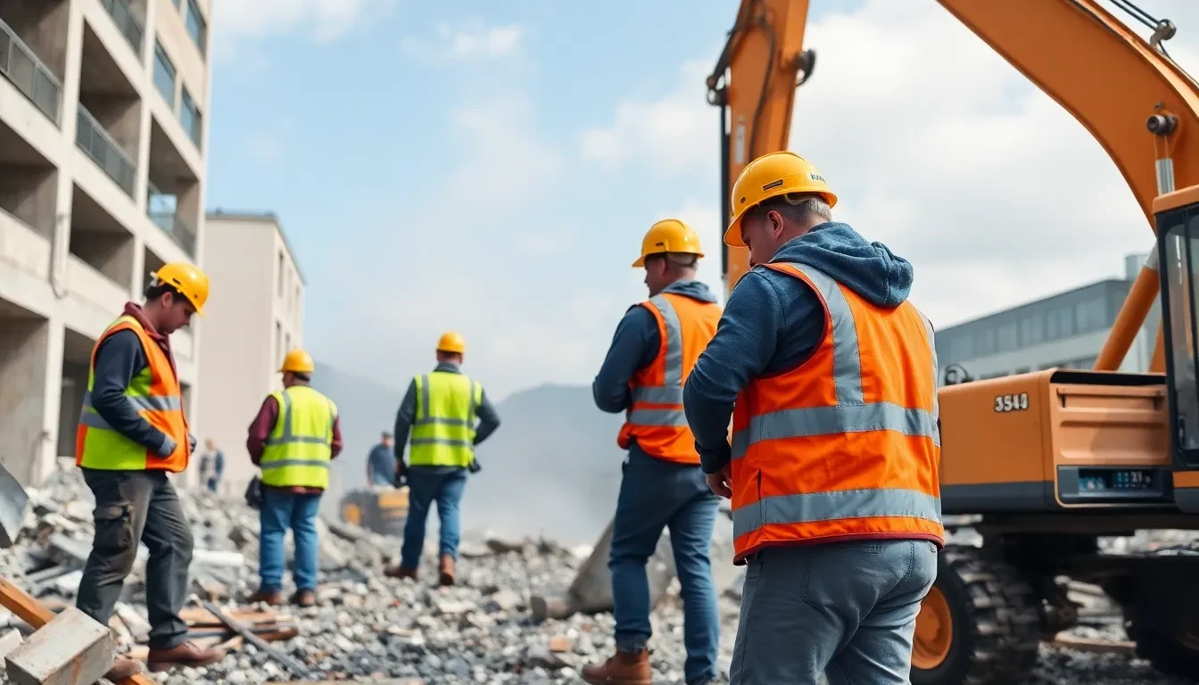Best-Rückbau Team bei der Arbeit