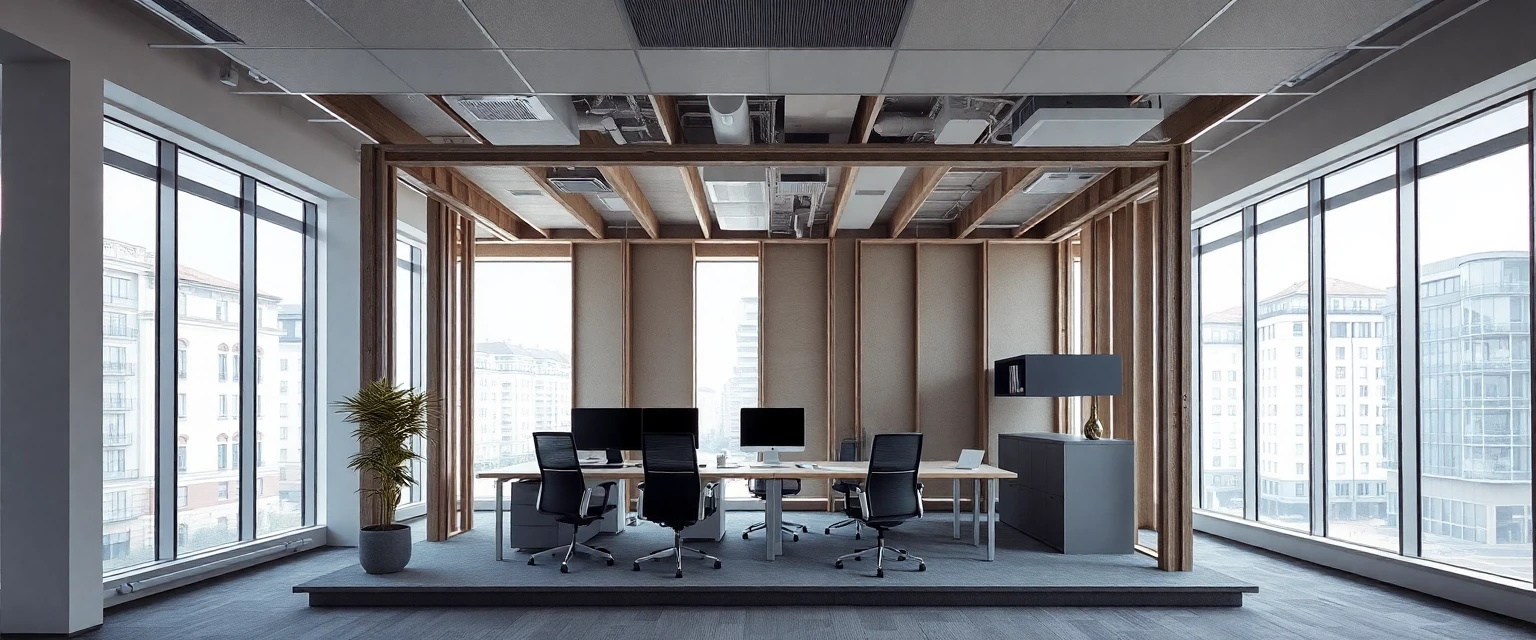 Rückbau von Büroflächen zum Rohbauzustand in der Schweiz