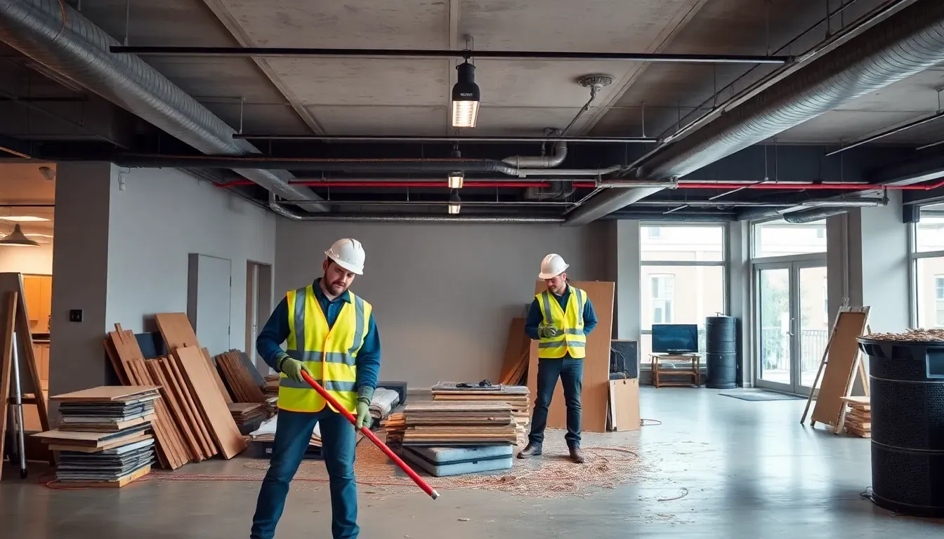 Effizienter Rückbau von Gewerbeflächen durch professionelle Bauarbeiter