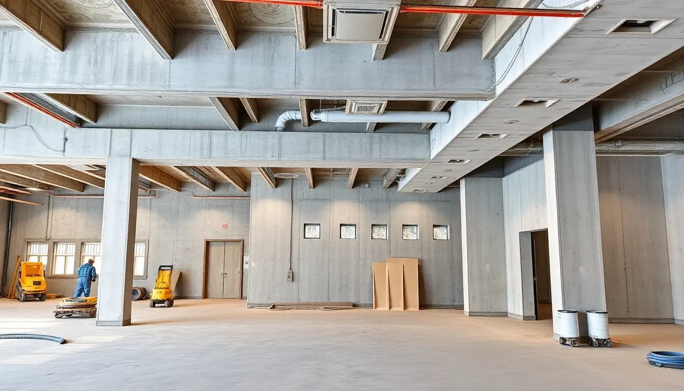 Professioneller Rückbau einer Gewerbefläche bis zum Rohbauzustand