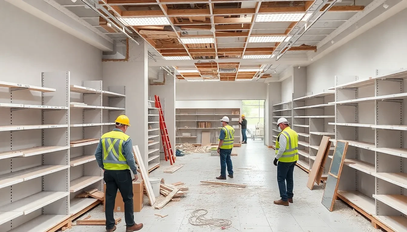 Ladenrückbau und Shop-Demontage