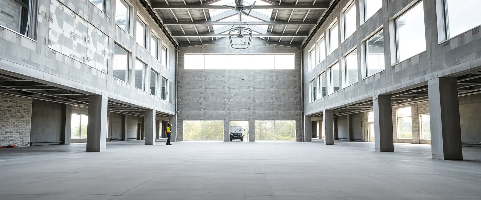 Professioneller Rückbau eines Gewerbegebäudes bis zum Rohbauzustand in der Schweiz