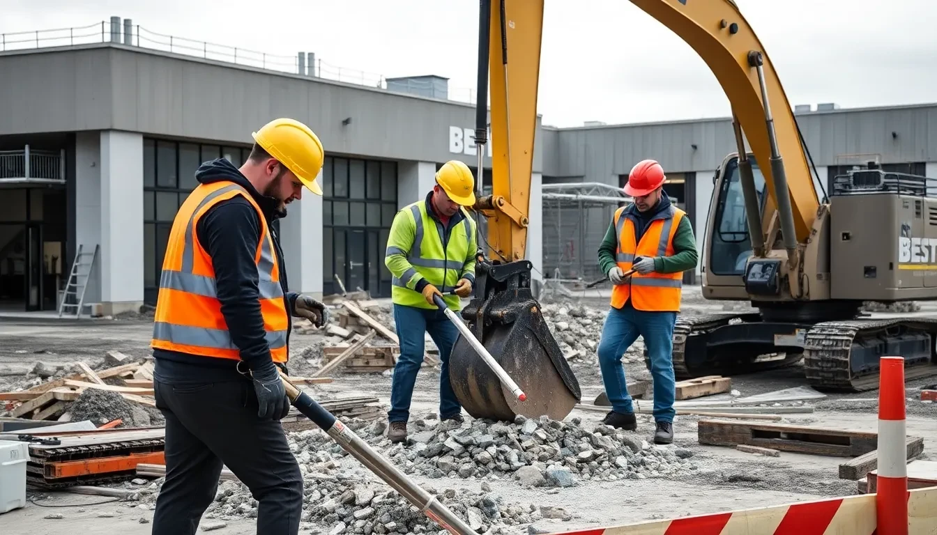 Best-Rückbau Team bei der Arbeit
