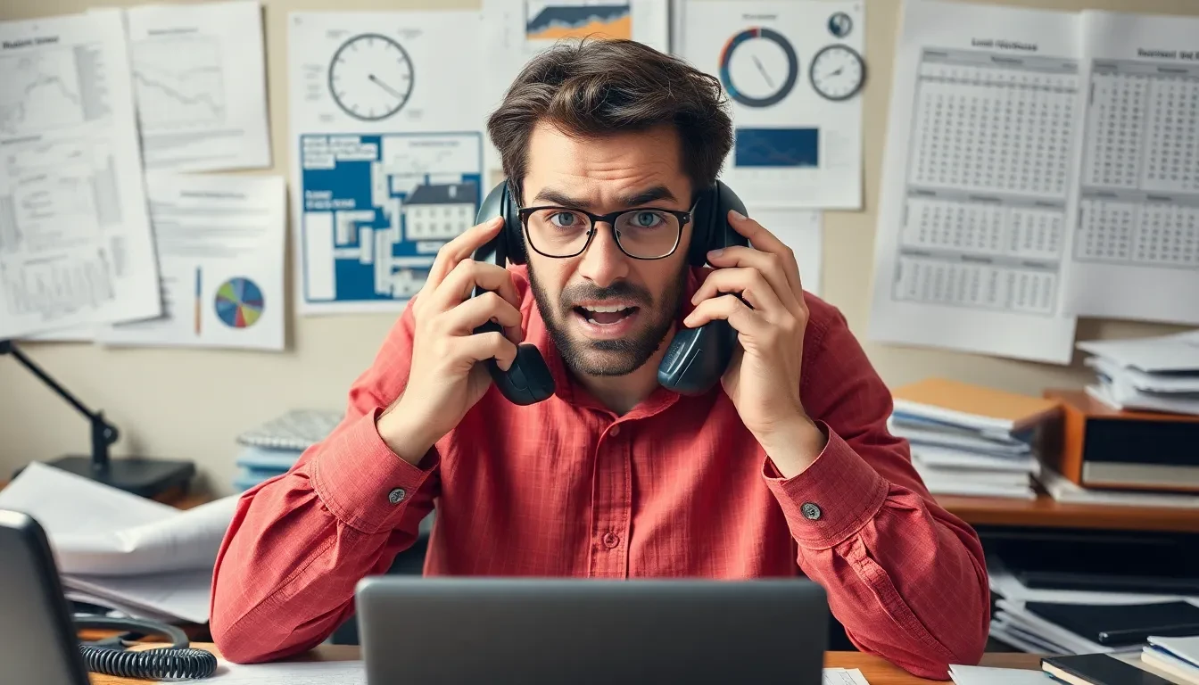 Gestresster Projektmanager bei der Koordination