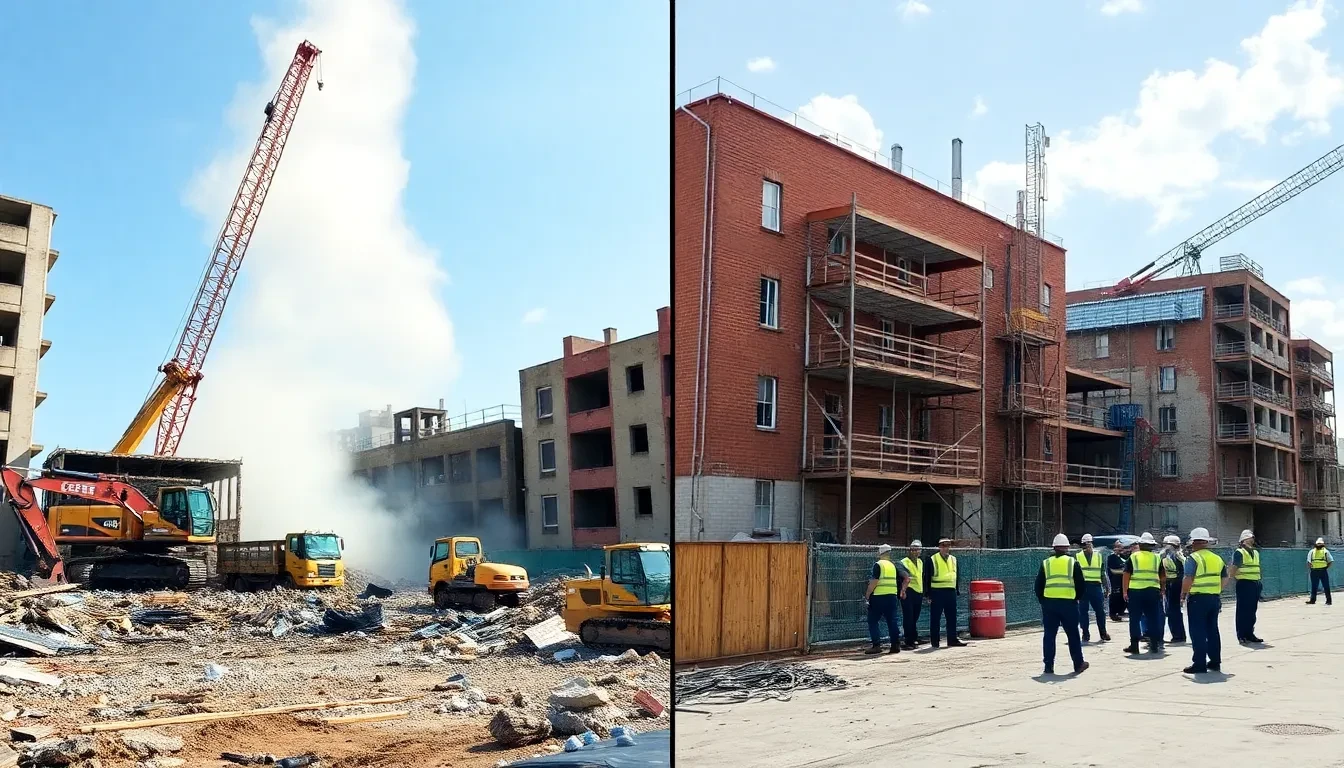 Vergleich von effizientem und chaotischem Rückbau