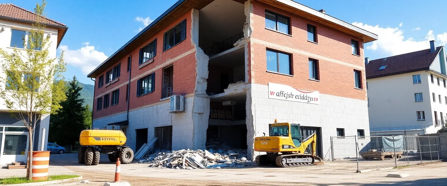 Professioneller Rückbau eines Gewerbegebäudes in Affoltern am Albis